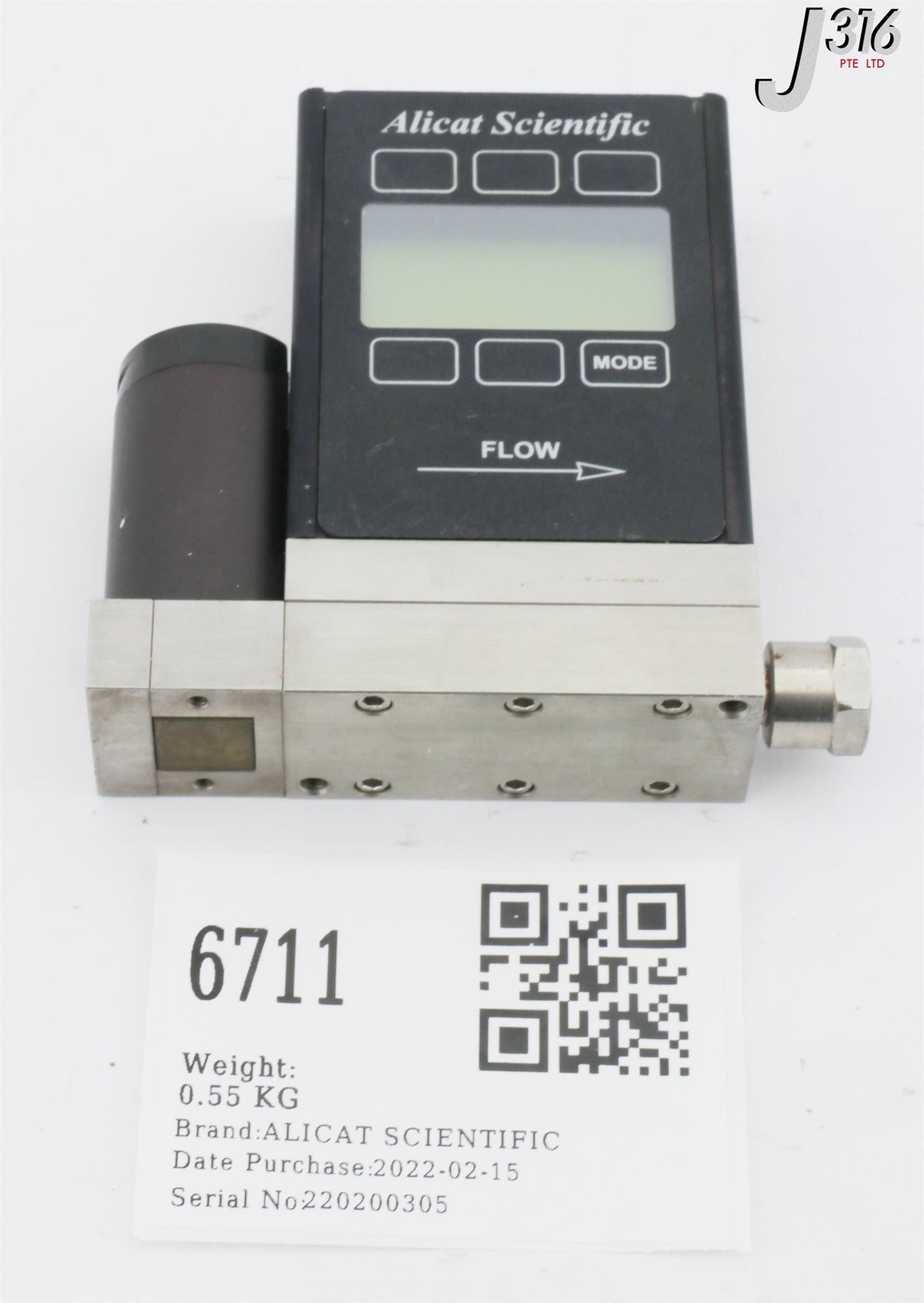 Alicat Scientific MCP-50SLMP-D/CM - Misuratore Di Massa Gas Digitale 20 SLMP - Usato